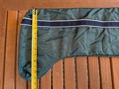 Dover Saddlery tall boot bags, equestrian, fleece lined, Green, good condition