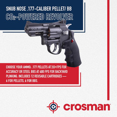 Crosman SNR357 .177 Cal Air Pistol CO2 BB Gun w/ 250 Pellets, 1500 BBs & 5 CO2
