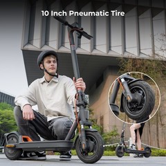 Megawheels 10″ Electric Scooter Adults Foldable eScooter Shock Absorption & APP
