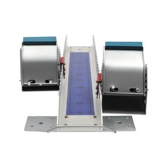 Adjustable Track Starting Blocks Aluminum Alloy Rail Rubber Pedals Silver/Blue