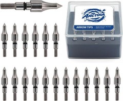 25 PCS Archery Arrow Tips for Archery Target Practice 100 Grain Arrowhead Screw