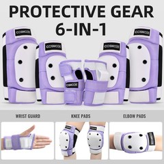 Knee Pads for Women/Men /Youth Skate Pads Adult Knee and Elbow Pads with Wris…
