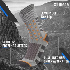 Sumade Breathable Waterproof Socks 1 Pair Unisex Athletic Crew Socks For