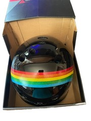 Triple 8 Sweatsaver Helmet Rainbow Sparkle Black NEW OPEN BOX