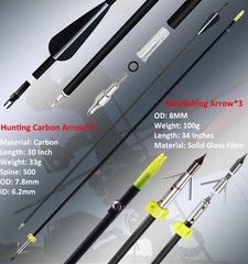Compound Bow Fishing Combo Kit 20-70 LBS Hunting Bow with Bowfishing Arrow &Reel