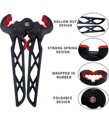 Archery Bow Stand Folding Compound Bow Stands Bow Jack Limbs Clamp Kickstand Gro