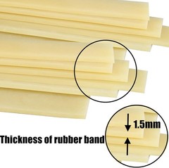 10 Pack Flat Rubber Bands 2.0mm Thick Elastic Slingshot Replacement for Hunting