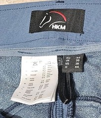 KHM-Womens Cadet Blue Nylon/Spdx Flt.Fnt, Equestrian Riding Breeches-(32) New!