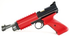 Crosman 2240 Grips Duel Rail Kit Right Hand Ergo Target Grip Picatinny 20mm Red