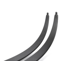 Nika Archery 68″ Recurve Bow Limb 55% N3 Carbon Fiber w/Small BULL Logo 22-50lbs