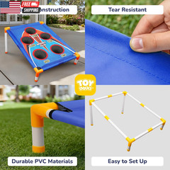 Bean Bags Toss Carnival Games, Cornhole, Outdoor Toys for Kids Ages 4-8, Backyar