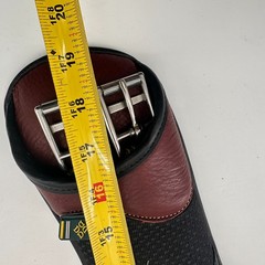 Devoucoux Dressage Girth 50cm 20″ Leather Elastic Ends Black Brown Unused