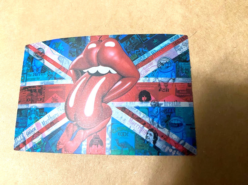 Rolling Stones-Tongue Collage-Mini Sticker-Die-Cut-2.75x 1.75-Indoor Sticker-New