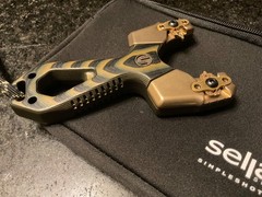 Limited Edition SimpleShot Slant Spartan #51/320, G10, Brass. Slingshot
