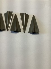 Vintage 2 Blade Glue on Broadheads Lot Of 5