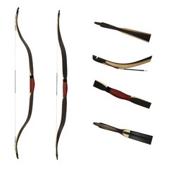 AF Archery 51″ Turkish Recurve Bow Traditional Horseback Hunting Bow Handmade