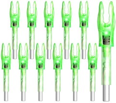 6/12PCS G Lighted Nocks for Arrows with .165 .204 .233 .244 .246 Inside Diame…