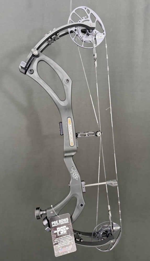 2025 PSE Mach 30 EC2 Right Hand 70-80LB Black Carbon Bow New With Warranty