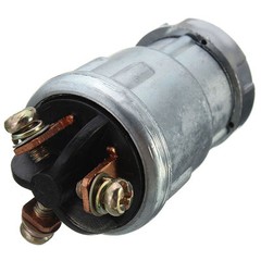 UNIVERSAL IGNITION SWITCH LOCK FLUSH MOUNT 24-VOLT 2-KEY 3 POSITION ON OFF START