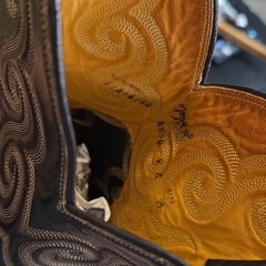 Justin Men’s Brown Western Cowboy Boots elephant Shaft, US 8.5 (4393)