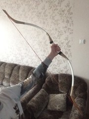 30-70lbs Archery Traditional Recurve Bow Mongolian Horsebow Target Shoot Arrows