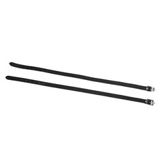 50cm Black 1 Pair Lengthen For Spur Straps Leathers With Stainless Steel