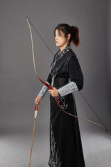60″Traditional Longbow Recurve Bow Wooden&Carbon Arrows Archery Shooting Hunting