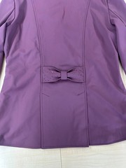 Ovation Elegance Dressage Show Coat Plum Burgundy Rhinestone Trim Size 8