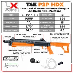 Umarex T4E by P2P HDX .68 Caliber CO2 Training Paintball Marker 2292306