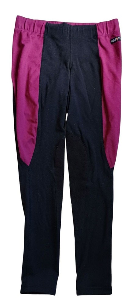 Kerrits Leggings Womens Sz Medium Equestrian Riding Pants Cranberry Black