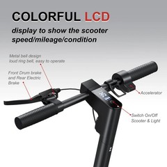 AOVOPRO ESMAX Electric Scooter 500W 22Mph 10» Folding Commuter E-Scooter W/ APP