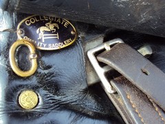 COLLEGIATE Dressage Saddle – 17″ Seat – GREAT! FREE Stirrups, Leathers, Girth