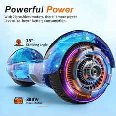 Hoverboard Electric for Kids Bluetooth Self-Balancing Scooter LED Light UL 2272