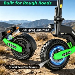 1200W Electric Scooter Adult 30MPH 40Mile Offroad Foldable All Terrain E-Scooter