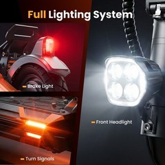 Dual Motor Electric Scooter Adults 1600W Off-road E-Scooter 32MPH 35Miles W/ APP