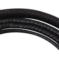 Bull Whip 04 TO 12 Feet 16 Plaits Kangaroo Hide Black Leather CUSTOM BULLWHIP