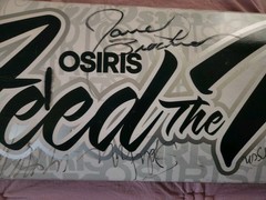 Osiris Feed The Need Signed Skateboard Deck Rare