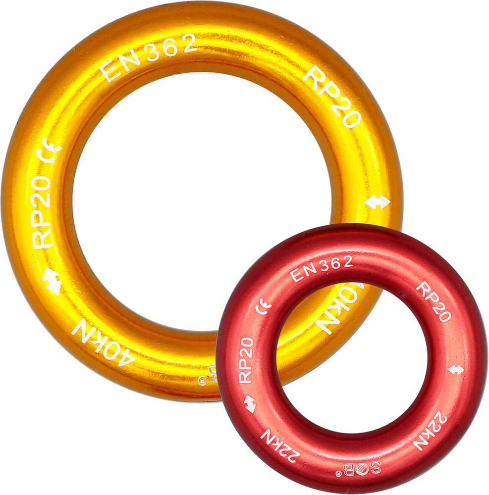Aluminum Alloy Rappel Ring Equipment Climbing Belay Rappel O-Ring Connection