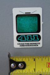411 VM Video Magazine Kick Back Remote 90’s GB7b Vintage Skateboarding STICKER