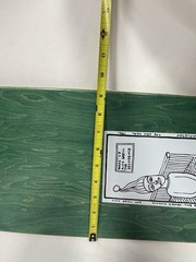 New Deal Templeton Bull Man Old School Skateboard Deck 9.35×32 Green Resin-7 A31