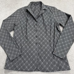 Kerrits Jacket Womens XL Stretch Competitor Show Coat Gray Geometric Zip Pockets