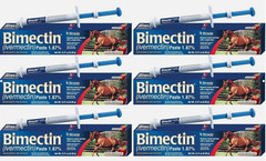 6 pack Paste Horse Dewormer Apple Flavor (6 DOSES) EXPIRES 10/2027 +