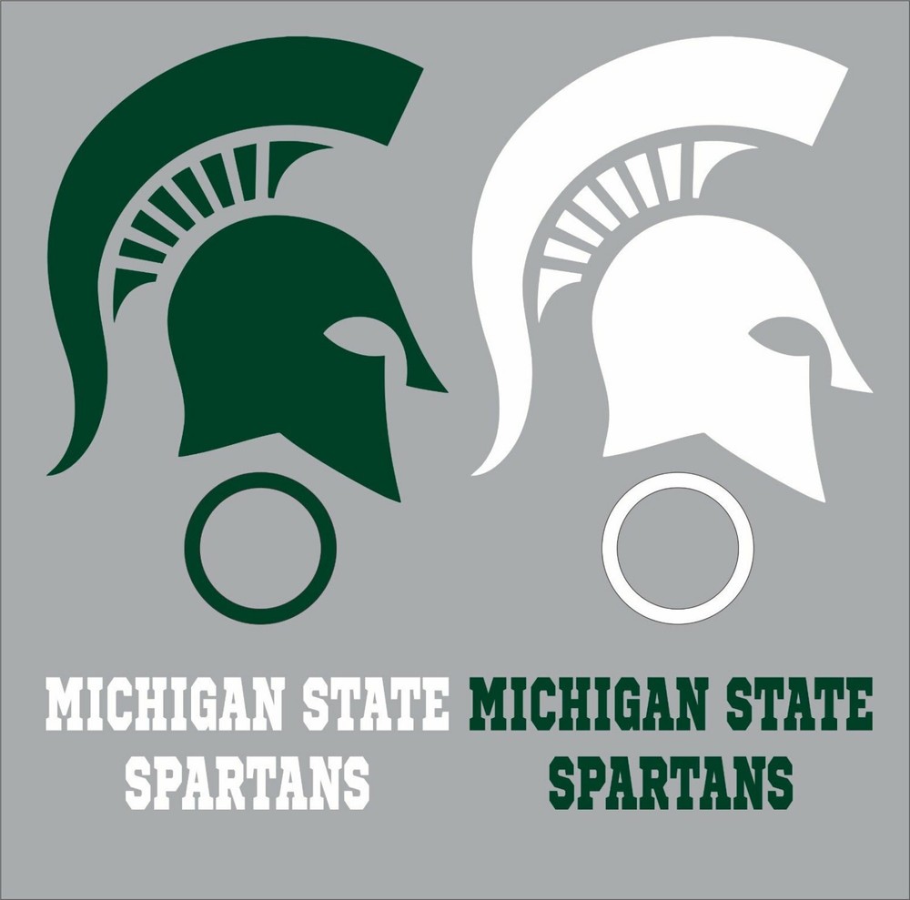 Michigan State Spartans Cornhole Set of 8 Vinyl Decals Cornhole Board Decals