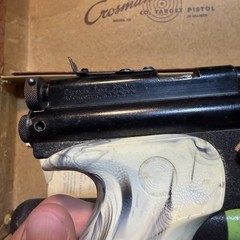 Vtg. 1950’s Crossman Model 116 .22 Pellet Bulk Fill Co2 Air Target Pistol Marble