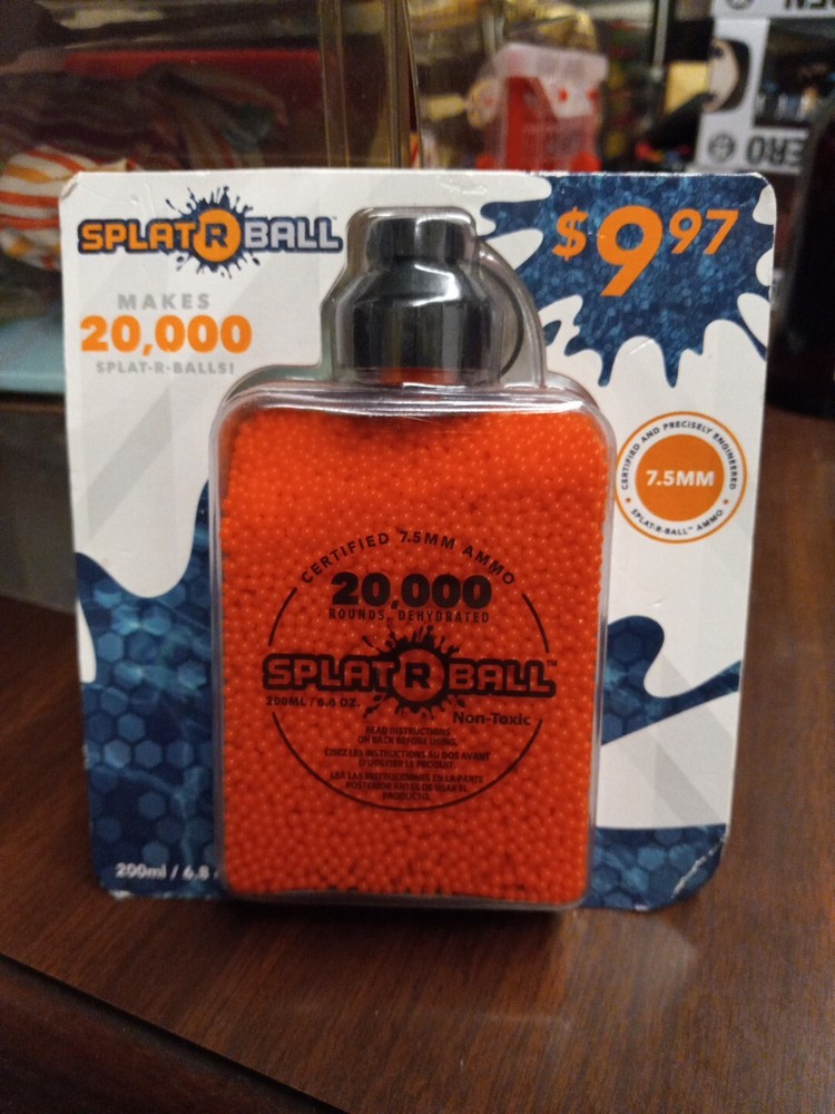 SplatRball 20,000 Rounds 7.5mm Orange Certified Splat Ball Sport Ammo Ammunition
