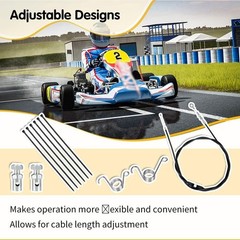 75 inches Go Kart Throttle Cable Kit for Predator 212cc 196cc VM22 VM24 GX160…
