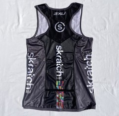 2XU Scratch Labs Tri Set Womens L XL Triathlon Tank Shorts Multicolor Gray Black