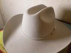 Stetson Skyline 6X 88 Silver Grey Western Hat Size 7 1/2 4″ Brim **EUC Clean!