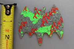 ALVA Skateboards Green Red Gothic Bat Dogtown Z2 Skateboarding Rip Grip STICKER