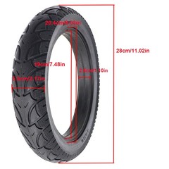 1/2x 12″ 1/2×2 1/4(57-203)/12.5×2.50 Solid Tires Black Electric Scooters E-bike
